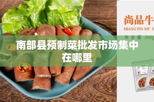 南部县预制菜批发市场集中在哪里