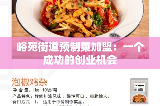 峪苑街道预制菜加盟：一个成功的创业机会