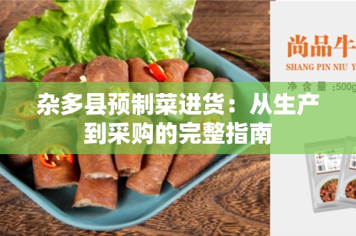 杂多县预制菜进货：从生产到采购的完整指南