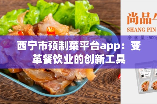 西宁市预制菜平台app：变革餐饮业的创新工具