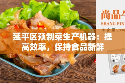 延平区预制菜生产机器：提高效率，保持食品新鲜