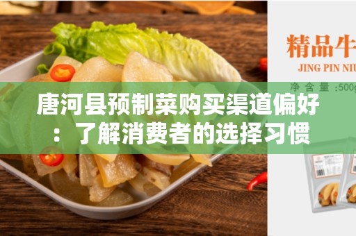 唐河县预制菜购买渠道偏好：了解消费者的选择习惯