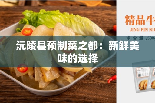 沅陵县预制菜之都：新鲜美味的选择