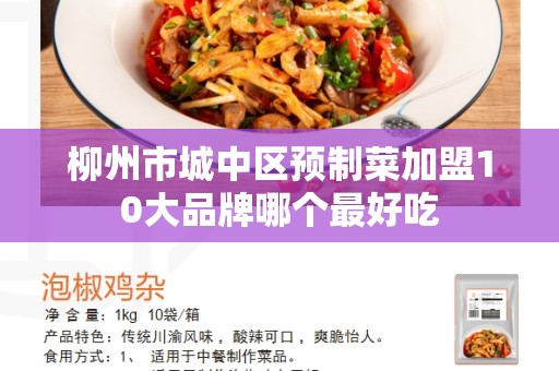 柳州市城中区预制菜加盟10大品牌哪个最好吃