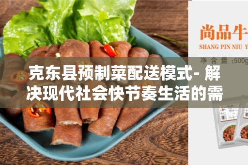 克东县预制菜配送模式- 解决现代社会快节奏生活的需求