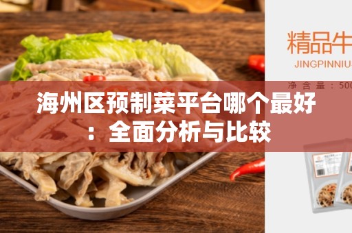 海州区预制菜平台哪个最好：全面分析与比较