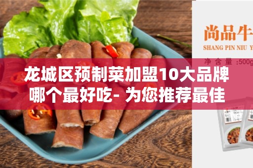 龙城区预制菜加盟10大品牌哪个最好吃- 为您推荐最佳的选择