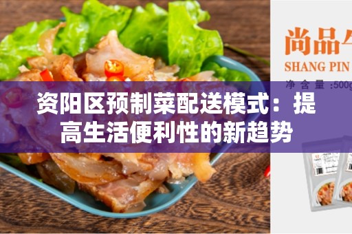 资阳区预制菜配送模式：提高生活便利性的新趋势