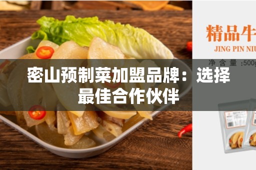 密山预制菜加盟品牌：选择最佳合作伙伴