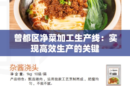 曾都区净菜加工生产线：实现高效生产的关键