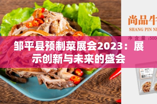 邹平县预制菜展会2023：展示创新与未来的盛会
