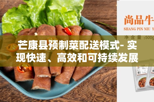 芒康县预制菜配送模式- 实现快速、高效和可持续发展的解决方案