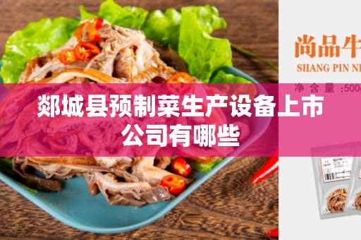 郯城县预制菜生产设备上市公司有哪些