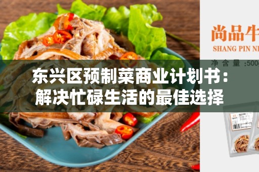 东兴区预制菜商业计划书：解决忙碌生活的最佳选择