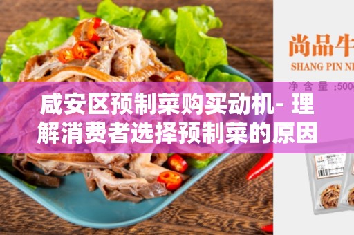 咸安区预制菜购买动机- 理解消费者选择预制菜的原因