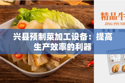 兴县预制菜加工设备：提高生产效率的利器