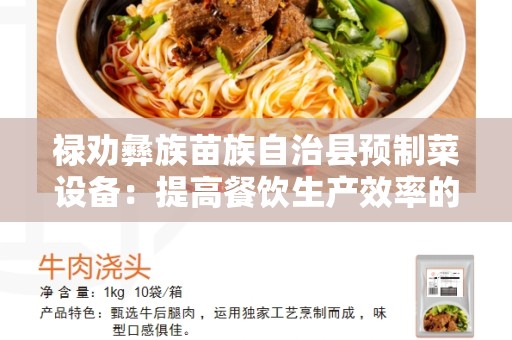 禄劝彝族苗族自治县预制菜设备：提高餐饮生产效率的利器