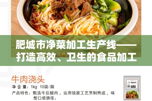 肥城市净菜加工生产线——打造高效、卫生的食品加工流水线