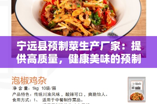 宁远县预制菜生产厂家：提供高质量，健康美味的预制菜