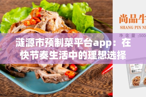 涟源市预制菜平台app：在快节奏生活中的理想选择