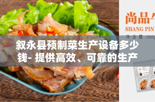 叙永县预制菜生产设备多少钱- 提供高效、可靠的生产设备