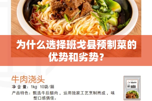 为什么选择班戈县预制菜的优势和劣势？