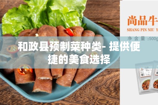 和政县预制菜种类- 提供便捷的美食选择