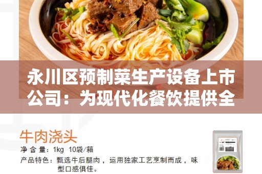 永川区预制菜生产设备上市公司：为现代化餐饮提供全面解决方案