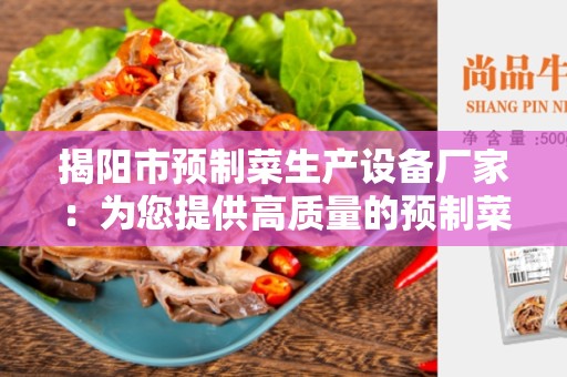 揭阳市预制菜生产设备厂家：为您提供高质量的预制菜生产设备