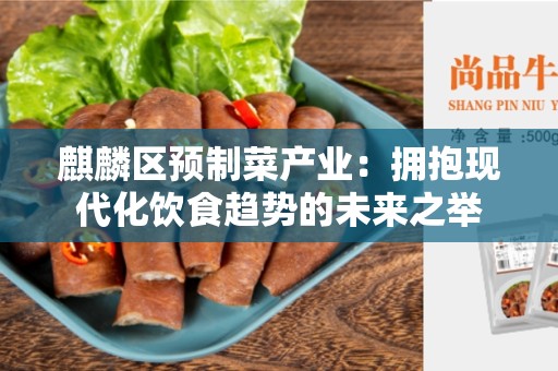 麒麟区预制菜产业：拥抱现代化饮食趋势的未来之举