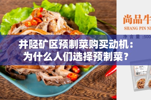 井陉矿区预制菜购买动机：为什么人们选择预制菜？