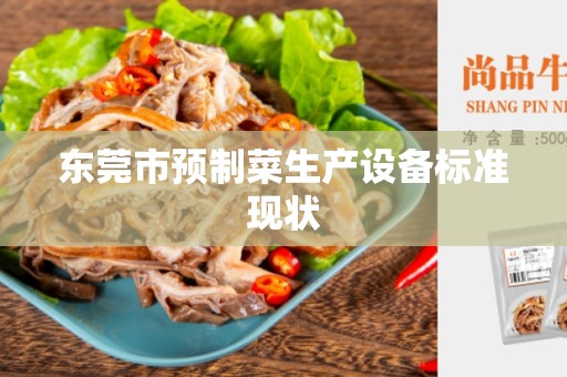 东莞市预制菜生产设备标准现状