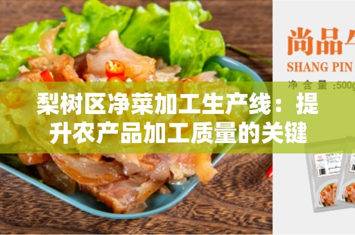 梨树区净菜加工生产线：提升农产品加工质量的关键