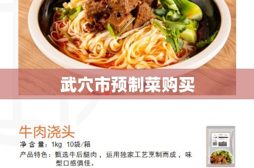 武穴市预制菜购买