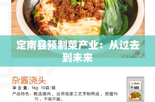 定南县预制菜产业：从过去到未来