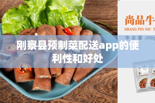 刚察县预制菜配送app的便利性和好处