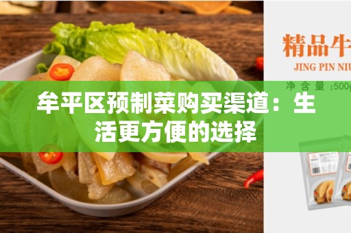 牟平区预制菜购买渠道：生活更方便的选择
