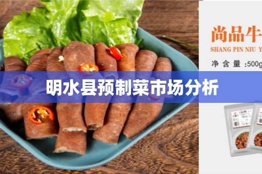 明水县预制菜市场分析