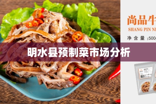 明水县预制菜市场分析