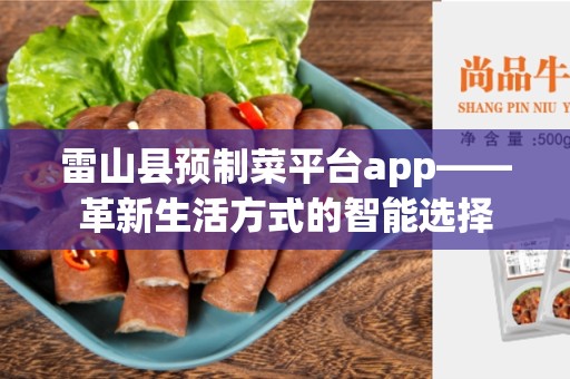 雷山县预制菜平台app——革新生活方式的智能选择