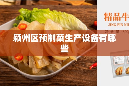 颍州区预制菜生产设备有哪些