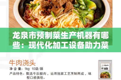 龙泉市预制菜生产机器有哪些：现代化加工设备助力菜品生产
