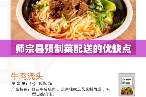 师宗县预制菜配送的优缺点
