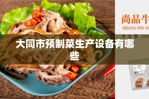 大同市预制菜生产设备有哪些