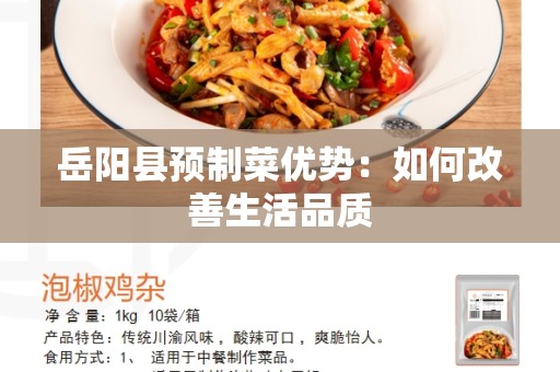 岳阳县预制菜优势：如何改善生活品质