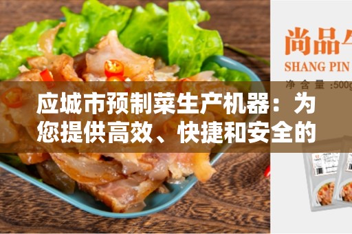 应城市预制菜生产机器：为您提供高效、快捷和安全的预制菜生产设备