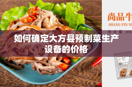 如何确定大方县预制菜生产设备的价格
