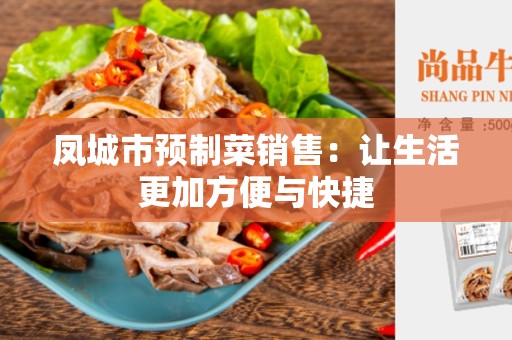 凤城市预制菜销售：让生活更加方便与快捷