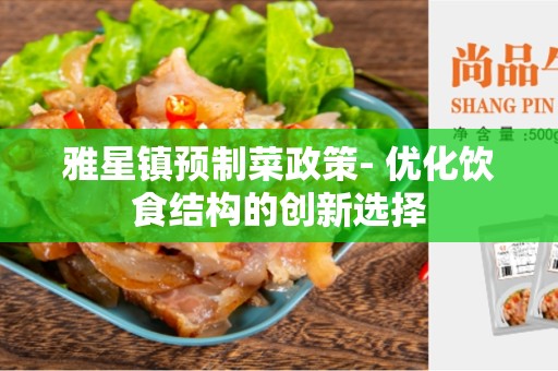 雅星镇预制菜政策- 优化饮食结构的创新选择