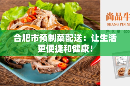 合肥市预制菜配送：让生活更便捷和健康！